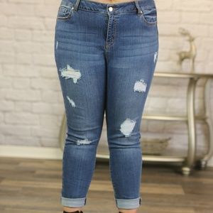 Distressed Angel Jeans